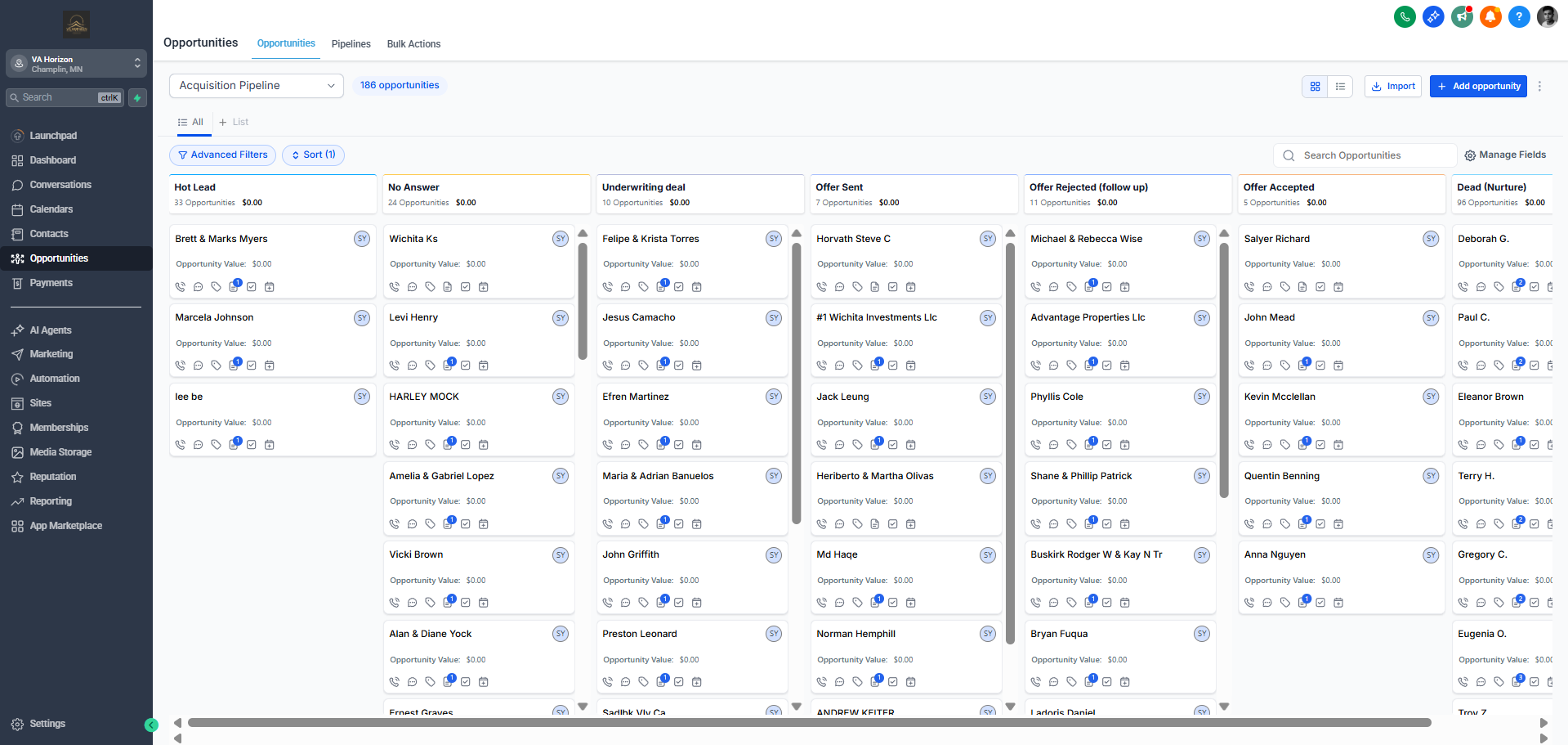 Acquisitions Pipeline